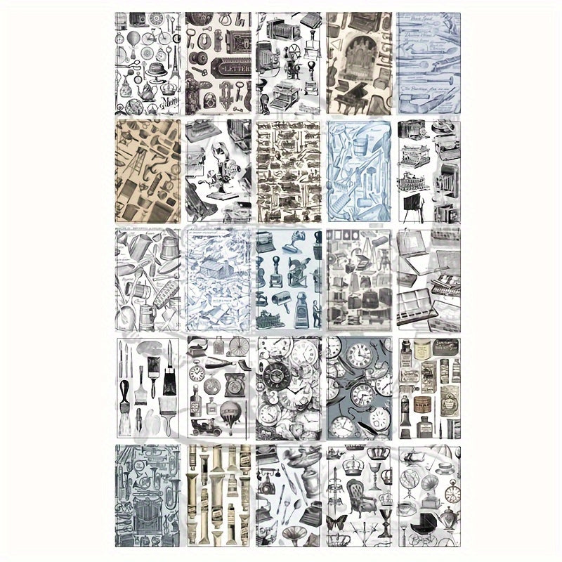 50 Sheets Retro Plant Floral Gift Wrapping Paper Notebook Base Paper