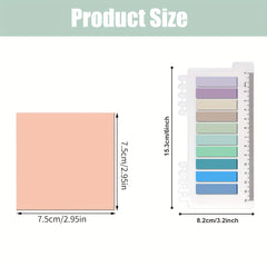 500 Pcs Clear Sticky Notes Index Tabs for Page Marking Office School Supplies