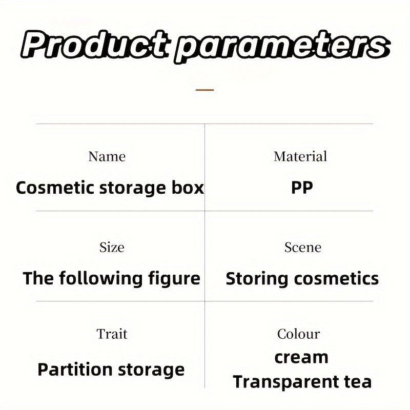 Cosmetic Storage Box Drawer Skin Care Product Organizer