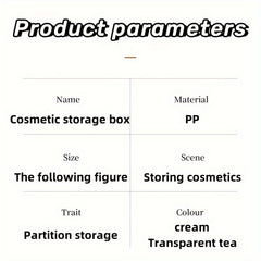 Cosmetic Storage Box Drawer Skin Care Product Organizer