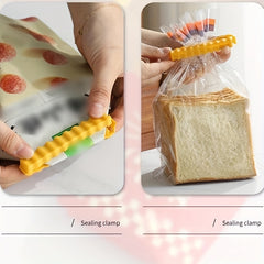 12pcs Food Sealing Clips Moisture-proof Household Sealing Strip Plastic Bag