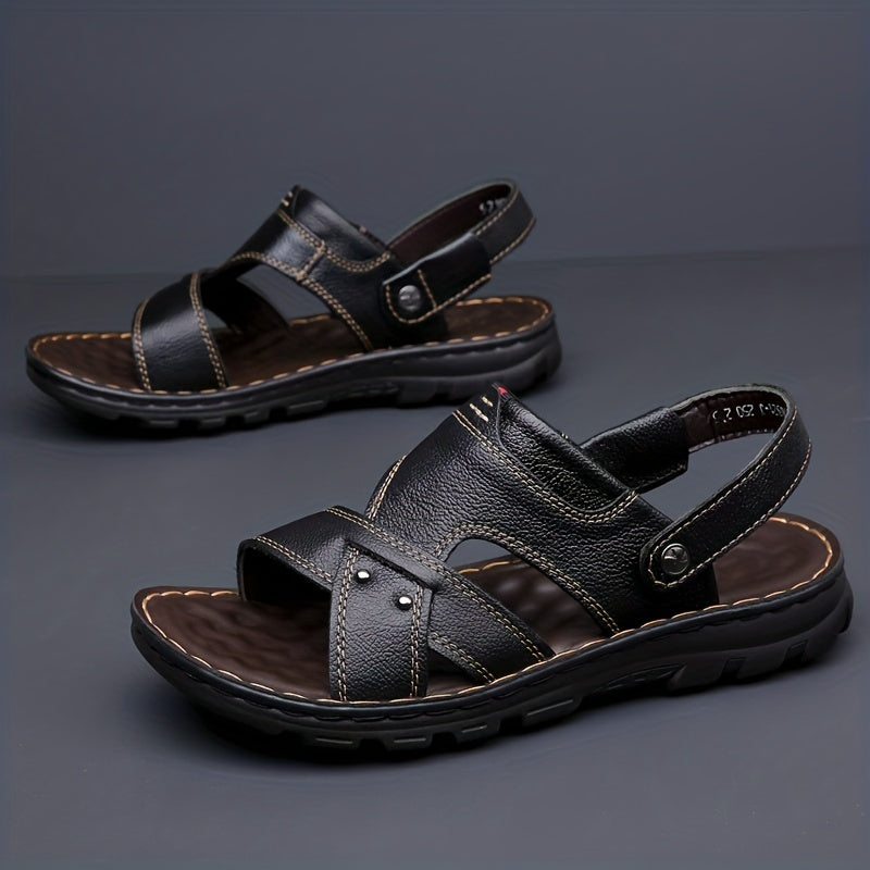 Men's Durable Non Slip Sandals Easy To Clean Comfy Open Toe Beach Shoes