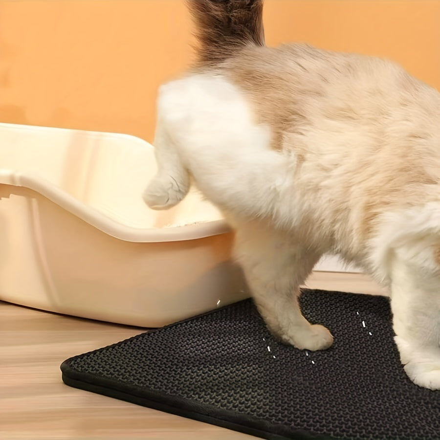 Cat Litter Pad Honeycomb Washable Mat Trapping Toilet Cleaning Supplies