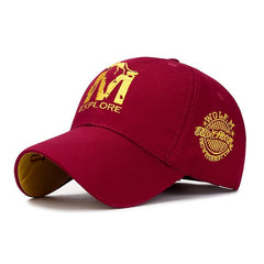 Men's Big M Embroidery Baseball Cap Multicolor