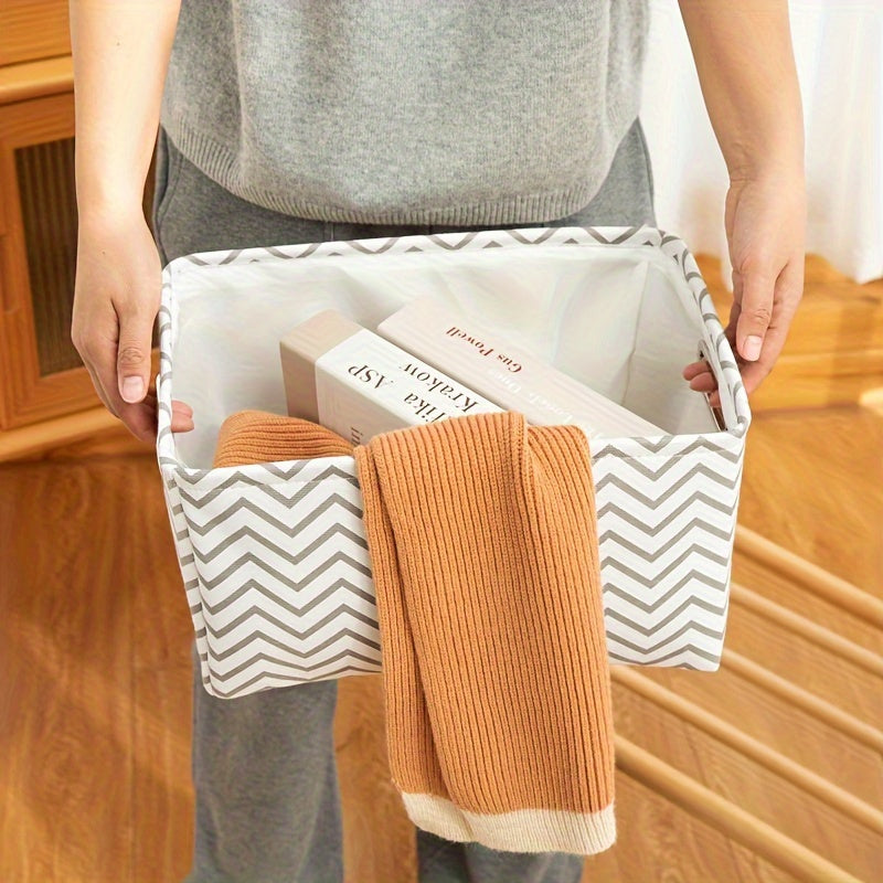 Portable Fabric Storage Box Folding Box Desktop Storage Basket