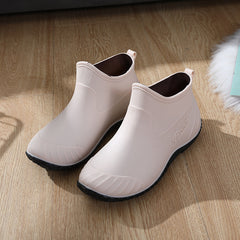 Waterproof Rubber Ankle Boots Non Slip Rain Boots Women's