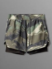 Double Layer Shorts Men's Stretch Sports Shorts For Gym Workout