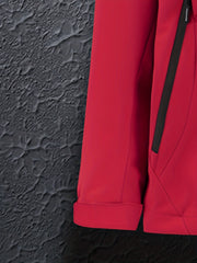Women's Soft Shell Ski Jacket Windproof & Waterproof Full Zipper Snow Coat