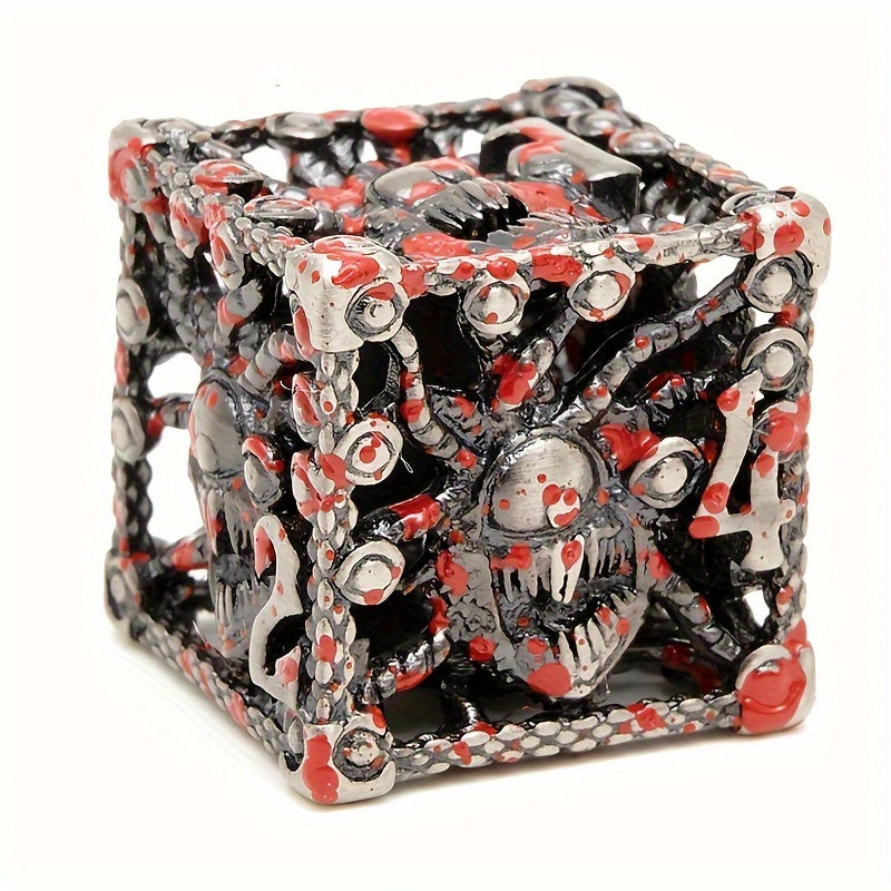 7pcs Hollow-eyed Monster Metal Polyhedral Dice Set