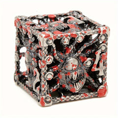 7pcs Hollow-eyed Monster Metal Polyhedral Dice Set