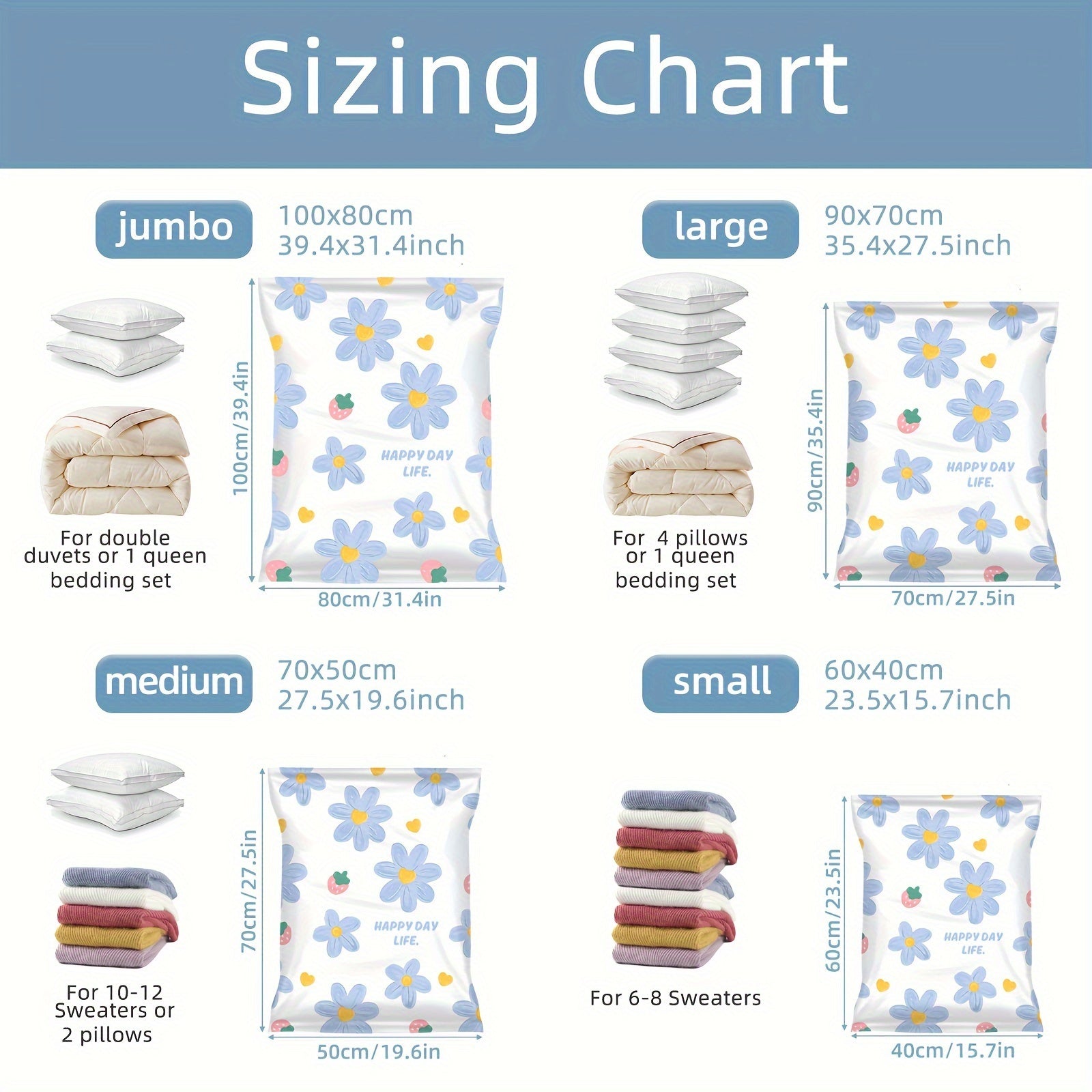 Thickened Vacuum Compression Bag for Clothes Blankets Shirts