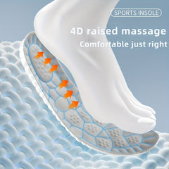 Sports Shock Absorption Insoles High Elastic Running Sneaker Insoles