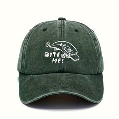 Unisex Baseball Hat Adjustable Retro Printed Hat Outdoor Fishing Hat
