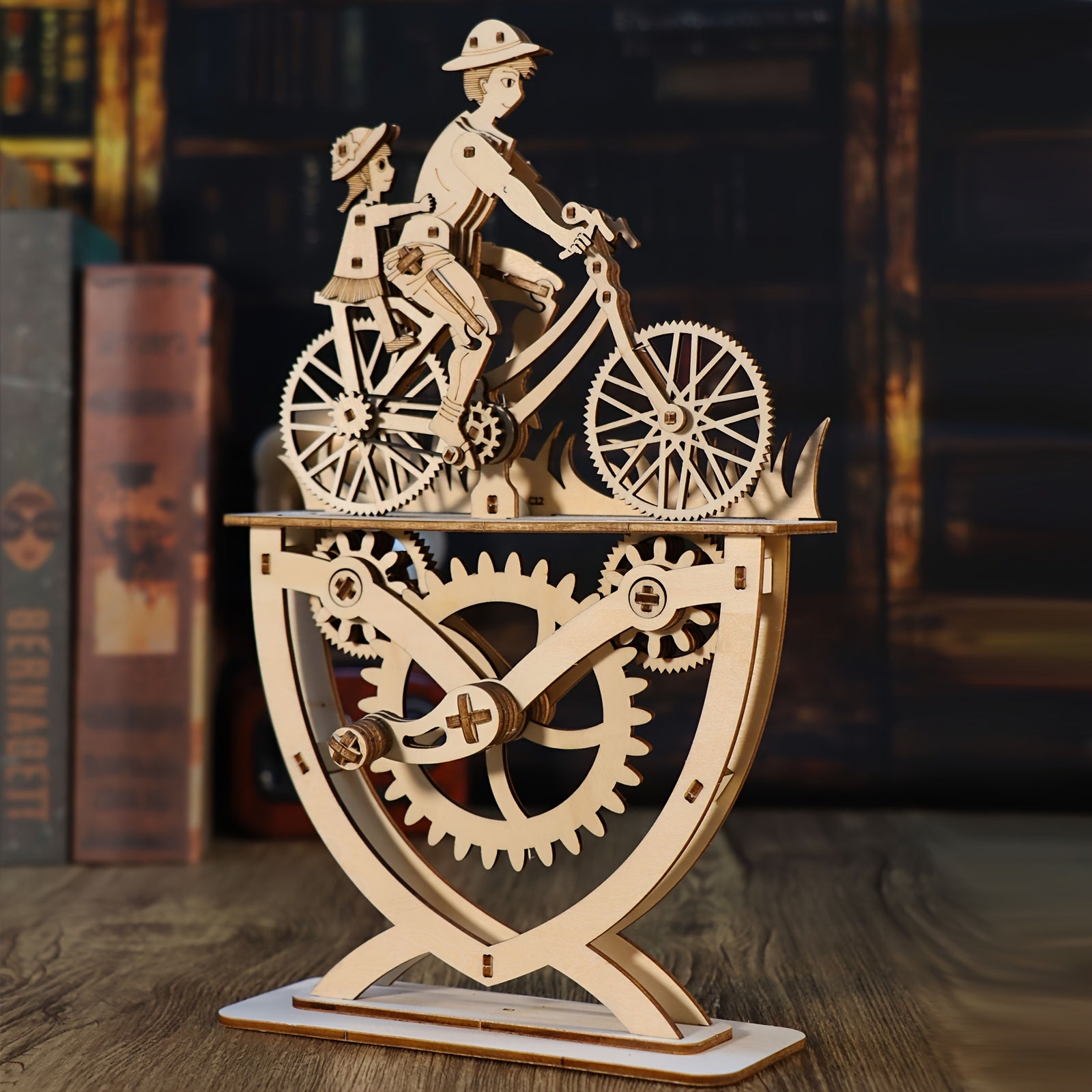 3D Wooden Puzzle DIY Model Kit Father Daughter Assembly Creative Decoration