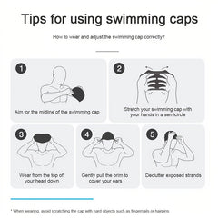Stay & Stylish Adult Cartoon Silicone Swim Cap for Men & Women