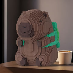 5001pcs Capybara Backpack Building Blocks Gift for Decoration