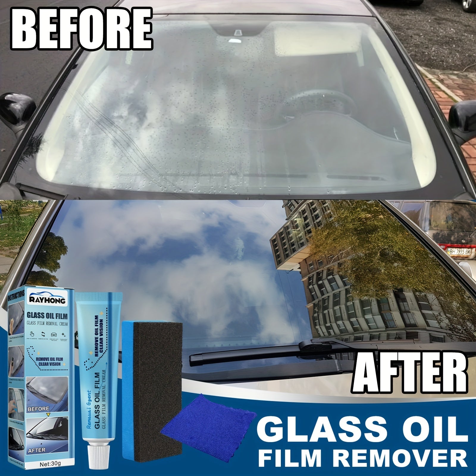 Glass Film Remover Front Windshield Window Rainproof Remove Film Car