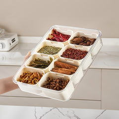 Kitchen Spice Storage Basket 4 8 Grids Refrigerator Storage Box