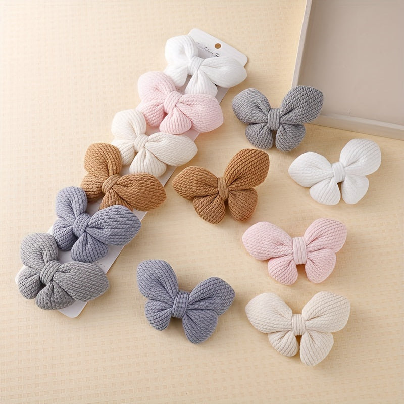 6pcs Butterfly Hairpin Bowknot Hair Clips for Baby Girls