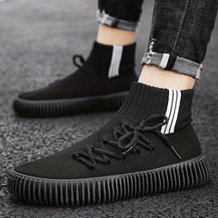 Men's Knit Slip-On Casual Shoes Lightweight Breathable Sock Shoes