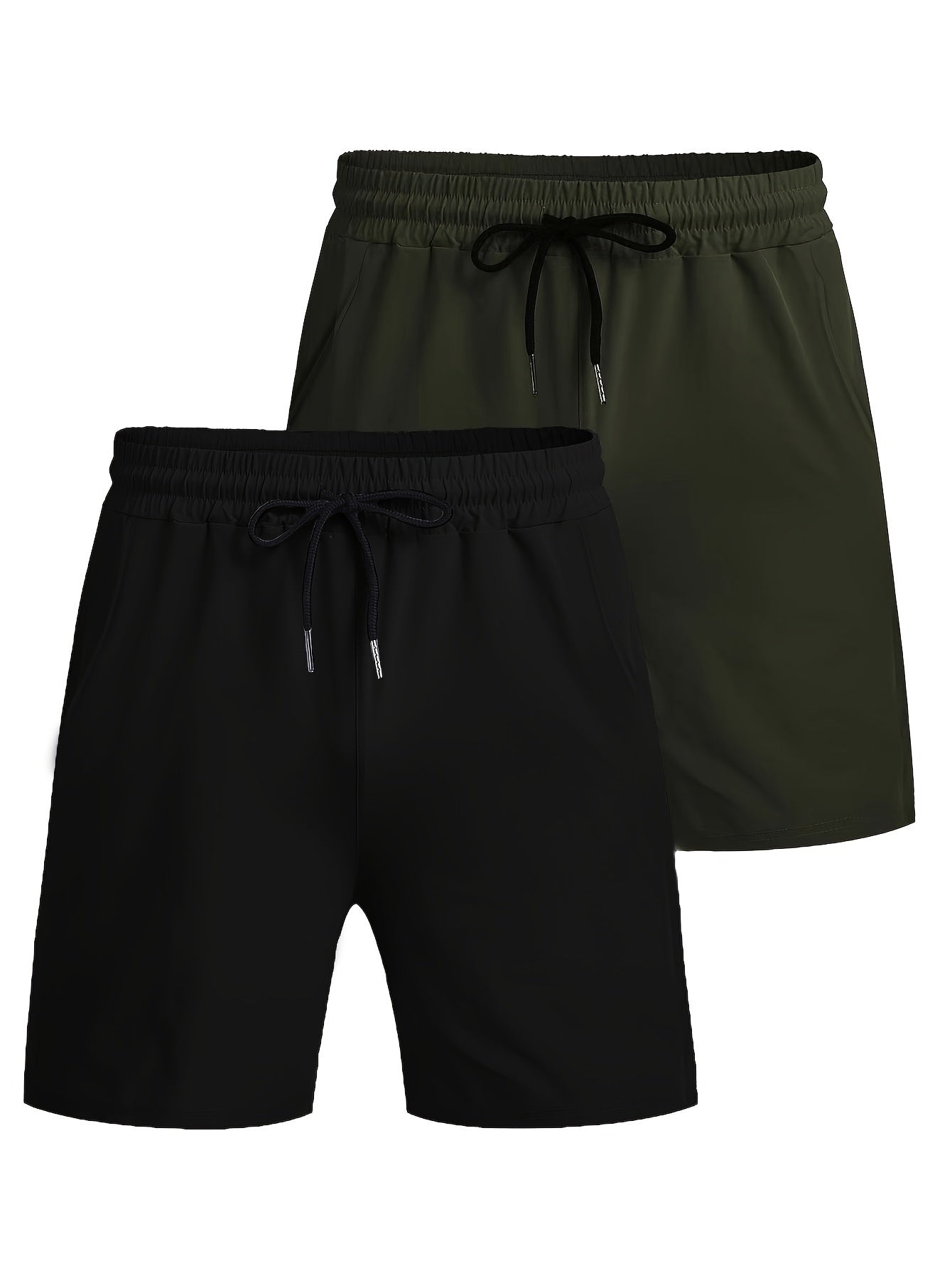 Men's Quick Drying Sports Shorts Drawstring Waist Breathable Active Shorts