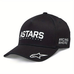 Adjustable Mens Summer Peaked Cap with Letter Embroidery