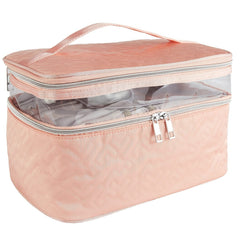 Portable Travel Toiletry Bag Large Double Layer Travel Storage Bag Cosmetic Bag