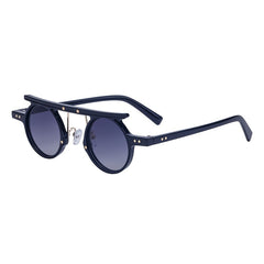Hip Hop Punk Small Round Frame Sunglasses UV Protection
