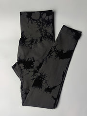 Tie Dye Yoga Tights High Stretch Tummy Control Gym Leggings