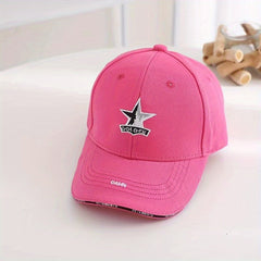 Kids Star Embroidered Baseball Cap Sun Screen Sport Hat