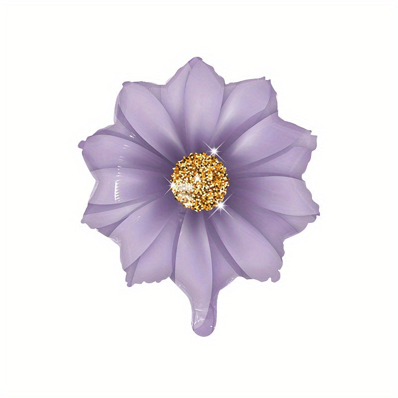 50pcs Flower Aluminum Balloons for Birthdays and Photos
