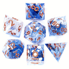 7pcs Resin Polyhedral Dice Set for Role Playing Games