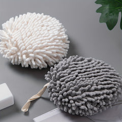 Chenille Hanging Towel Ball Absorbent Soft Towel Quick Drying Fingertip Towel