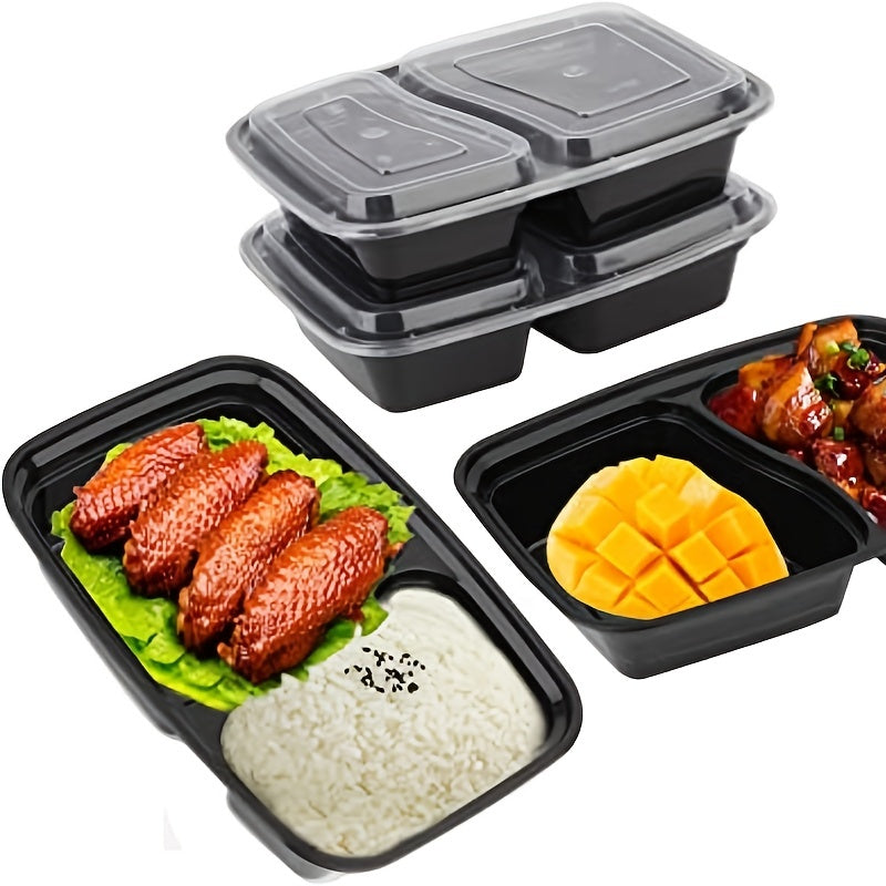 Set of 7 Grid Food Storage Containers 32oz Leakproof BPA-Free