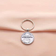 Vintage I Love You Keychain for Boys