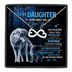 Infinity Heart Stainless Steel Necklace - Gift for Daughter