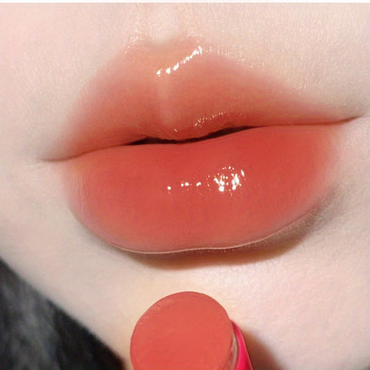 Shimmer Lipstick Long Wear Soft Waterproof Red Tube
