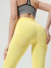 Solid Butt Lift High Waisted Yoga Leggings