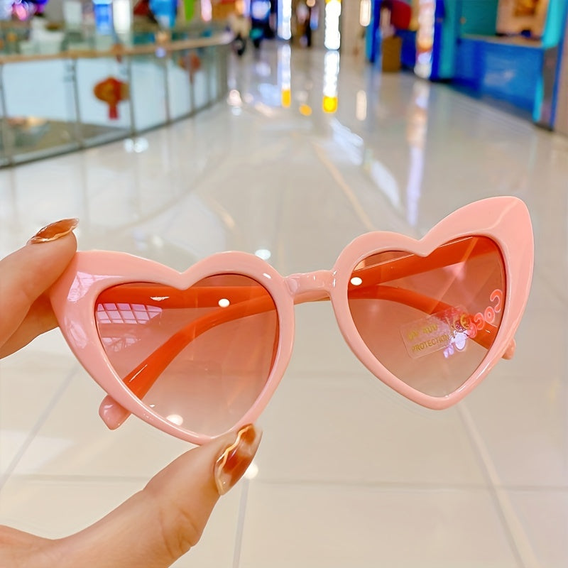 Y2K Heart Shaped Sunglasses UV Protection UV400 for Party