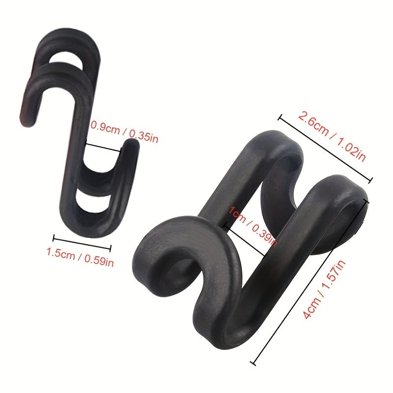 50pcs S Type Hanger Connection Hooks for Maximizing Closet Space