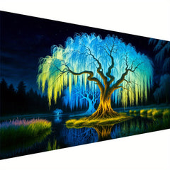 Enchanting Tree Diamond Painting Kit - Fantasy Art & Crafts for Adults