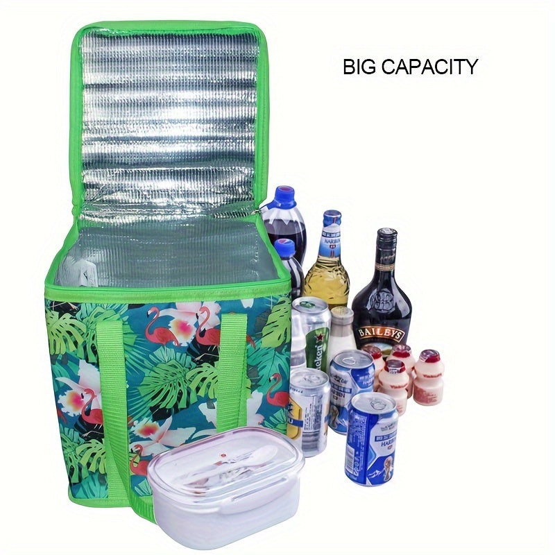 Portable Insulated Lunch Bag Waterproof Aluminum Foil Thickened Cooler Bag