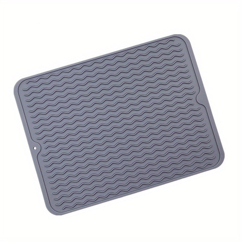 Silicone Dish Drying Mat Anti-slip Coaster Heat-resistant Square Placemat