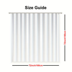 Colorful Floral Shower Curtain Waterproof Fabric Bath Curtain