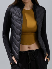 Women's Lightweight Slim Down Jacket with Thumb Hole