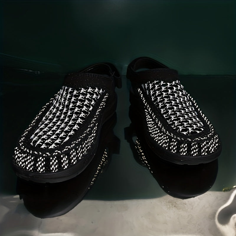 Men's Slip On Sandals Outdoor Lightweight Anti-skid Flat Sandals