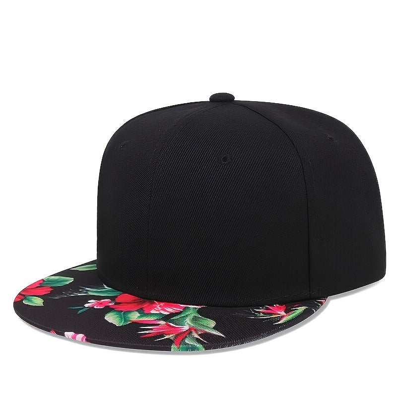 Floral Printed Hip Hop Hat For Men