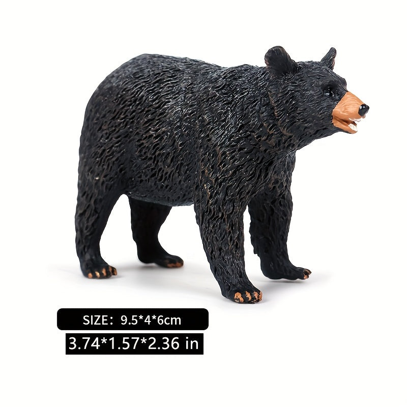 Brown Bear Animal Model Doll Game Decoration Collection Bonsai Props