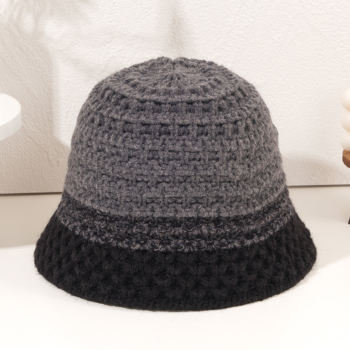 Woolen Knitted Hat Mixed Bucket Hat Hip hop Cap