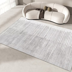 Moroccan Stripe Pattern Area Rug Vintage Loop Velvet Carpet European Sense